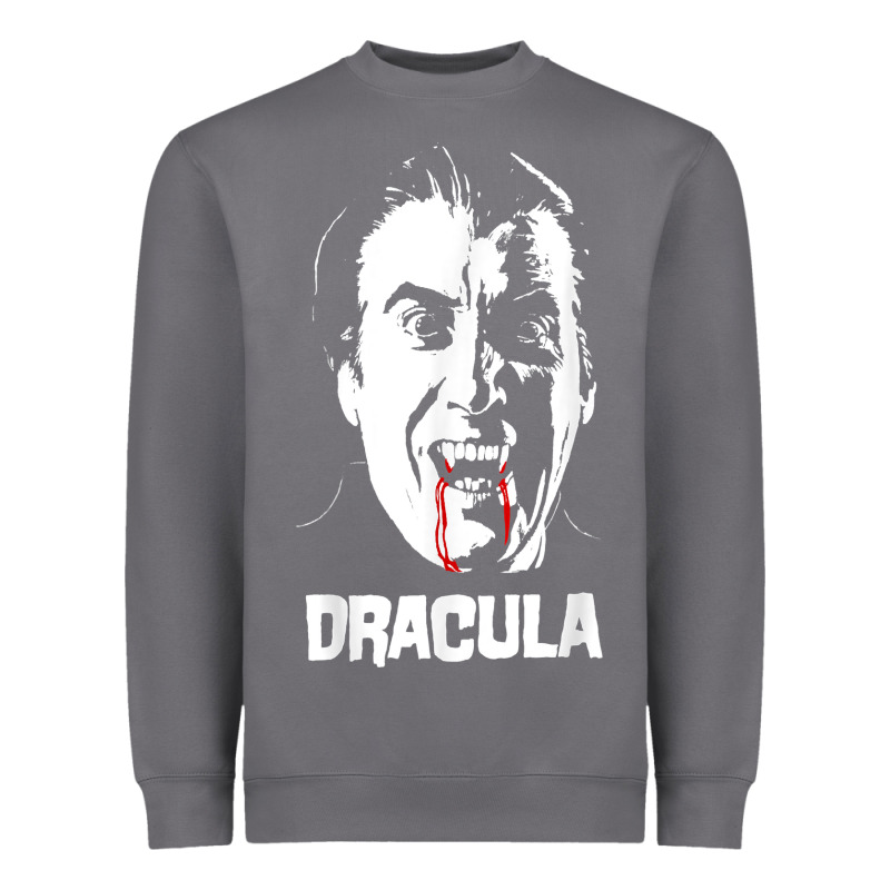 Dracula Vampire Classic Horror Flick White T Shirt Heavyweight Sweatshirt by InspiraDesign | Teevron