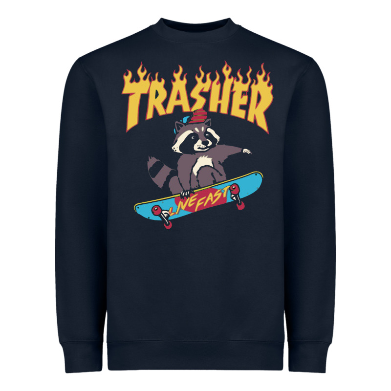 Trasher Heavyweight Sweatshirt by InspiraDesign | Teevron