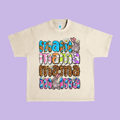 Easter Mama Mama Mama Urban Heavy Tee Designed By Oliviacreatesart