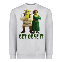 Shrek Fiona & Shrek Get Ogre It Text Poster Heavyweight Sweatshirt | Teevron