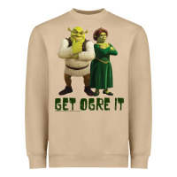 Mushroom Shrek Fiona & Shrek Get Ogre It Text Poster Heavyweight Sweatshirt - InspiraDesign