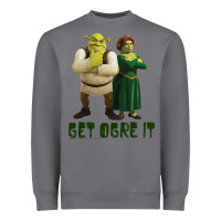 Storm Shrek Fiona & Shrek Get Ogre It Text Poster Heavyweight Sweatshirt - InspiraDesign