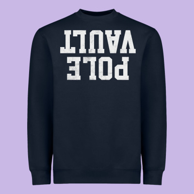 Pole Vault T Shirt Upside Down Funny Pole Vault Jumper Shirt Heavyweight Sweatshirt Designed By Inspiradesign