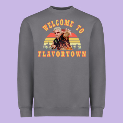 New Guy Fieri Fans Flavortown Heavyweight Sweatshirt Designed By Inspiradesign