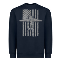 C-47 Skytrain Wwii Transport Airplane Vintage Flag Heavyweight Sweatshirt | Teevron