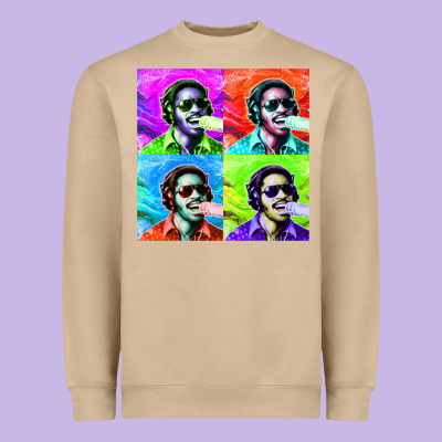 Stevie Wonder! Heavyweight Sweatshirt Designed By Inspiradesign