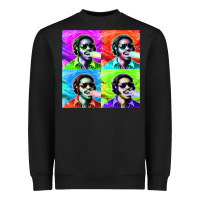 Black STEVIE WONDER! Heavyweight Sweatshirt - InspiraDesign