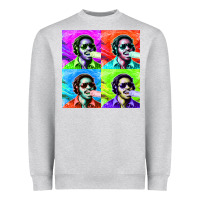 Heather Grey STEVIE WONDER! Heavyweight Sweatshirt - InspiraDesign