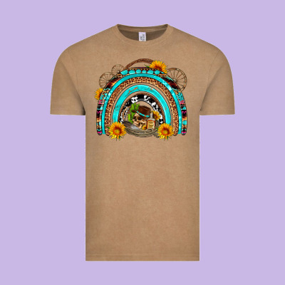 Easter Rainbow Olivia Vintage Tee Designed By Oliviacreatesart