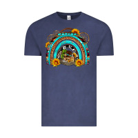Vintage Denim easter rainbow olivia Vintage Tee - OliviaCreatesArt