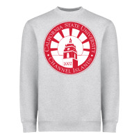 Heather Grey csu channel islands seal Heavyweight Sweatshirt - InspiraDesign