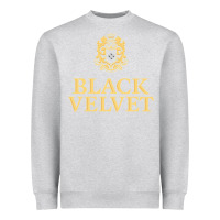 Heather Grey BLACK VELVET CANADIAN WHISKY Heavyweight Sweatshirt - InspiraDesign
