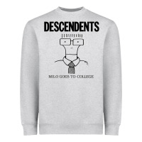 Heather Grey Milo Goes To College Heavyweight Sweatshirt - InspiraDesign