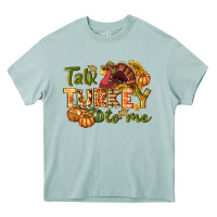 Arona Talk turkey to me Thanksgiving p Heavy Core Tee - NancyCooperArtShop