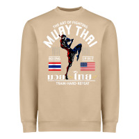 Mushroom thailand american flag muay thai boxing train hard repeat t shirt Heavyweight Sweatshirt - InspiraDesign