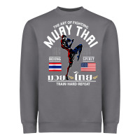 Storm thailand american flag muay thai boxing train hard repeat t shirt Heavyweight Sweatshirt - InspiraDesign