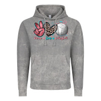 Cloud Rock Peace Love Volleyball Vintage Hoodie - FaDigitalArtStudio