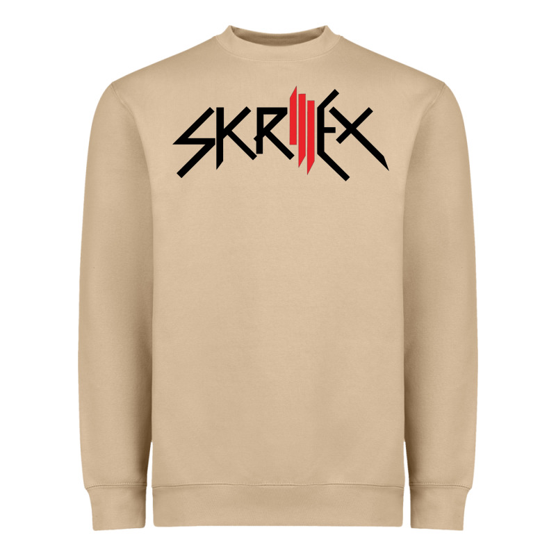 White Skrillex Heavyweight Sweatshirt by InspiraDesign | Teevron