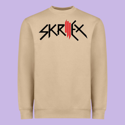 White Skrillex Heavyweight Sweatshirt Designed By Inspiradesign