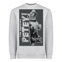 Heather Grey little rascals, amazing petey Heavyweight Sweatshirt - InspiraDesign