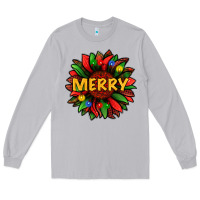 Merry Christmas With Light Sunflower Bbs Long Sleeve Tee | Teevron