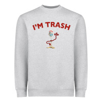 Heather Grey i'm trash forky Heavyweight Sweatshirt - InspiraDesign