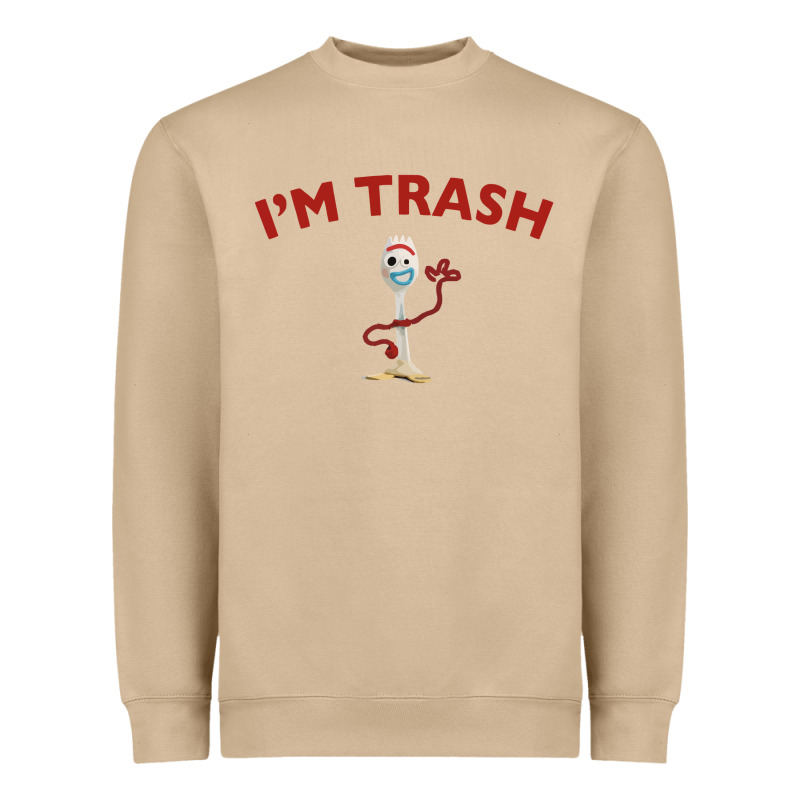 I'm Trash Forky Heavyweight Sweatshirt by InspiraDesign | Teevron