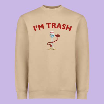 I'm Trash Forky Heavyweight Sweatshirt Designed By Inspiradesign