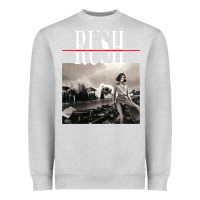 Heather Grey rush permanent waves Heavyweight Sweatshirt - InspiraDesign