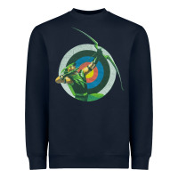 Navy Green Arrow DC, Green Arrow DC vintage, Green Arrow DC art, Green Arro Heavyweight Sweatshirt - InspiraDesign