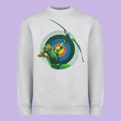 Green Arrow Dc, Green Arrow Dc Vintage, Green Arrow Dc Art, Green Arro Heavyweight Sweatshirt Designed By Inspiradesign