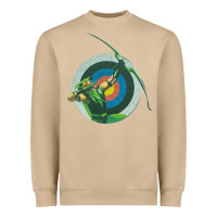 Mushroom Green Arrow DC, Green Arrow DC vintage, Green Arrow DC art, Green Arro Heavyweight Sweatshirt - InspiraDesign