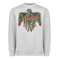 Heather Grey wild soul thunderbird Heavyweight Sweatshirt - BarkalooDesign