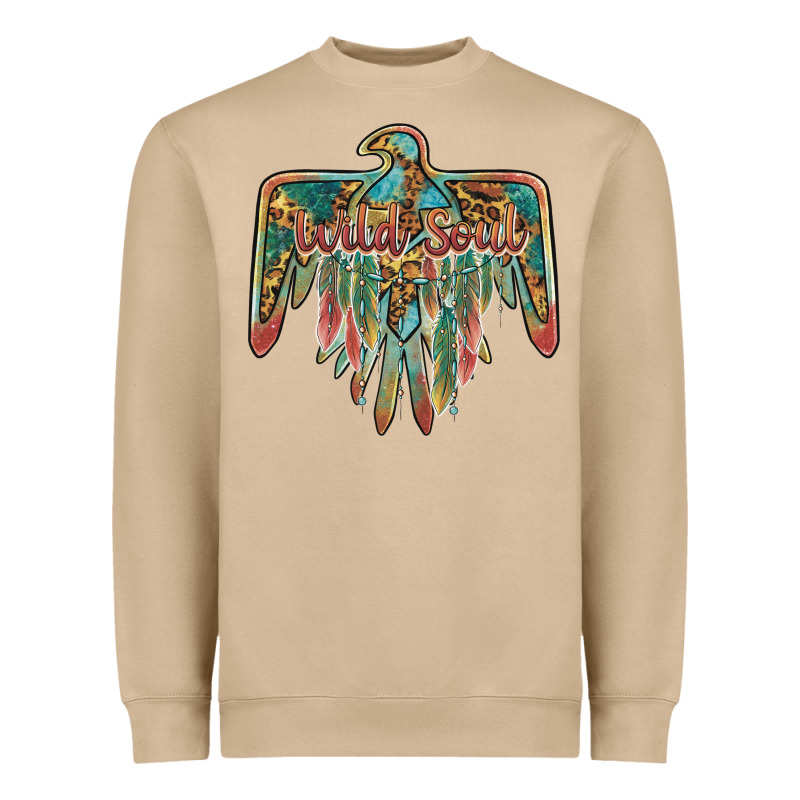 Wild Soul Thunderbird Heavyweight Sweatshirt by BarkalooDesign | Teevron