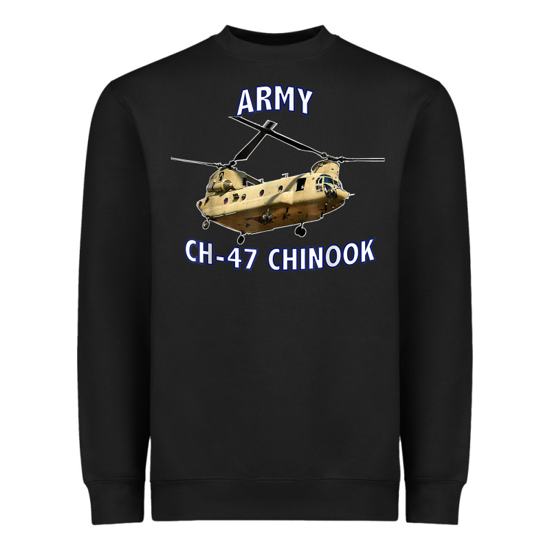 Army Ch-47 Chinook Helicopter Heavyweight Sweatshirt by InspiraDesign | Teevron