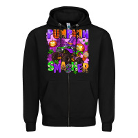 Black pumpkin smasher Zipper Hoodie - AdoDesignShop