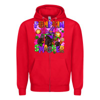 Red pumpkin smasher Zipper Hoodie - AdoDesignShop