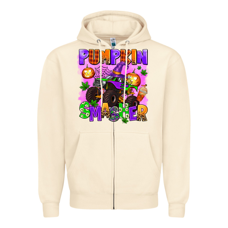 Pumpkin Smasher Zipper Hoodie by AdoDesignShop | Teevron