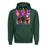 Sports Green pumpkin smasher Zipper Hoodie - AdoDesignShop