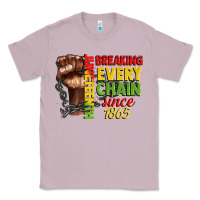 Lilac juneteenth breaking every chain since 1865 Classic Tee - CowGirlArtShop