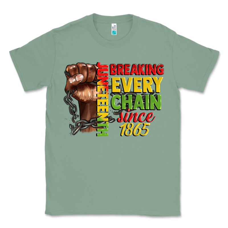 Juneteenth Breaking Every Chain Since 1865 Classic Tee by CowGirlArtShop | Teevron