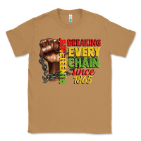 Toasted Coconut juneteenth breaking every chain since 1865 Classic Tee - CowGirlArtShop