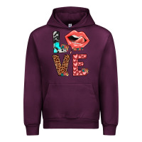 Mauve Wine valentines love Urban Hoodie - JahusDesignShop