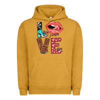Pigment Peanut Butter valentines love Urban Hoodie - JahusDesignShop