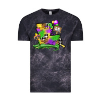Cloud Black louisiana map alligator mardi gras olivia Vintage Tee - OliviaCreatesArt