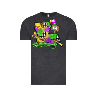 Vintage Black louisiana map alligator mardi gras olivia Vintage Tee - OliviaCreatesArt