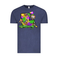Vintage Denim louisiana map alligator mardi gras olivia Vintage Tee - OliviaCreatesArt