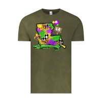 Vintage Olive louisiana map alligator mardi gras olivia Vintage Tee - OliviaCreatesArt