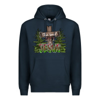 Navy the real gift is jesus Premium Hoodie - CowhideDigitalArt
