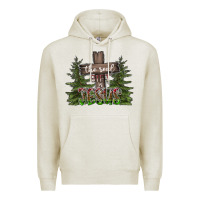Oatmeal Heather the real gift is jesus Premium Hoodie - CowhideDigitalArt